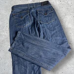 Authentic Affliction Los Angeles Straight Denim Jeans Size 34